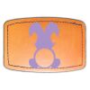 Faux Leather Engravable Patch - Curved Rectangle Thumbnail