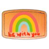 Faux Leather Engravable Patch - Curved Rectangle Thumbnail