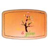 Faux Leather Engravable Patch - Curved Rectangle Thumbnail