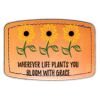 Faux Leather Engravable Patch - Curved Rectangle Thumbnail