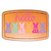 Faux Leather Engravable Patch - Curved Rectangle Thumbnail