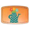 Faux Leather Engravable Patch - Curved Rectangle Thumbnail