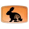 Faux Leather Engravable Patch - Curved Rectangle Thumbnail