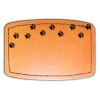 Faux Leather Engravable Patch - Curved Rectangle Thumbnail