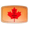 Faux Leather Engravable Patch - Curved Rectangle Thumbnail