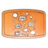 Faux Leather Engravable Patch - Curved Rectangle Thumbnail