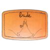 Faux Leather Engravable Patch - Curved Rectangle Thumbnail