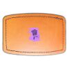 Faux Leather Engravable Patch - Curved Rectangle Thumbnail