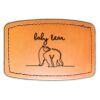 Faux Leather Engravable Patch - Curved Rectangle Thumbnail