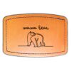 Faux Leather Engravable Patch - Curved Rectangle Thumbnail