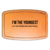 Faux Leather Engravable Patch - Curved Rectangle Thumbnail