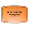 Faux Leather Engravable Patch - Curved Rectangle Thumbnail