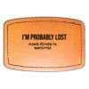 Faux Leather Engravable Patch - Curved Rectangle Thumbnail