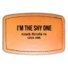 Faux Leather Engravable Patch - Curved Rectangle Thumbnail