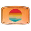 Faux Leather Engravable Patch - Curved Rectangle Thumbnail