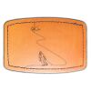 Faux Leather Engravable Patch - Curved Rectangle Thumbnail