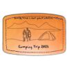 Faux Leather Engravable Patch - Curved Rectangle Thumbnail