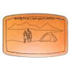 Faux Leather Engravable Patch - Curved Rectangle Thumbnail