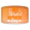Faux Leather Engravable Patch - Curved Rectangle Thumbnail