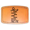 Faux Leather Engravable Patch - Curved Rectangle Thumbnail