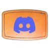 Faux Leather Engravable Patch - Curved Rectangle Thumbnail