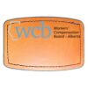 Faux Leather Engravable Patch - Curved Rectangle Thumbnail