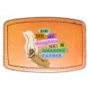 Faux Leather Engravable Patch - Curved Rectangle Thumbnail