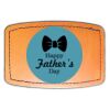 Faux Leather Engravable Patch - Curved Rectangle Thumbnail