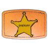 Faux Leather Engravable Patch - Curved Rectangle Thumbnail