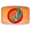 Faux Leather Engravable Patch - Curved Rectangle Thumbnail