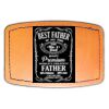 Faux Leather Engravable Patch - Curved Rectangle Thumbnail
