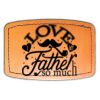 Faux Leather Engravable Patch - Curved Rectangle Thumbnail