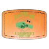 Faux Leather Engravable Patch - Curved Rectangle Thumbnail