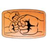 Faux Leather Engravable Patch - Curved Rectangle Thumbnail