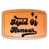 Faux Leather Engravable Patch - Curved Rectangle Thumbnail