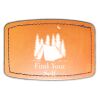 Faux Leather Engravable Patch - Curved Rectangle Thumbnail