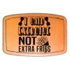 Faux Leather Engravable Patch - Curved Rectangle Thumbnail