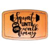 Faux Leather Engravable Patch - Curved Rectangle Thumbnail