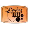 Faux Leather Engravable Patch - Curved Rectangle Thumbnail