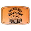 Faux Leather Engravable Patch - Curved Rectangle Thumbnail