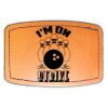 Faux Leather Engravable Patch - Curved Rectangle Thumbnail