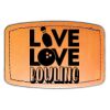Faux Leather Engravable Patch - Curved Rectangle Thumbnail