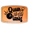 Faux Leather Engravable Patch - Curved Rectangle Thumbnail