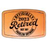 Faux Leather Engravable Patch - Curved Rectangle Thumbnail