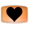 Faux Leather Engravable Patch - Curved Rectangle Thumbnail