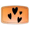 Faux Leather Engravable Patch - Curved Rectangle Thumbnail