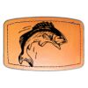 Faux Leather Engravable Patch - Curved Rectangle Thumbnail