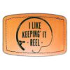 Faux Leather Engravable Patch - Curved Rectangle Thumbnail