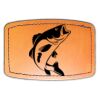 Faux Leather Engravable Patch - Curved Rectangle Thumbnail