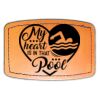 Faux Leather Engravable Patch - Curved Rectangle Thumbnail